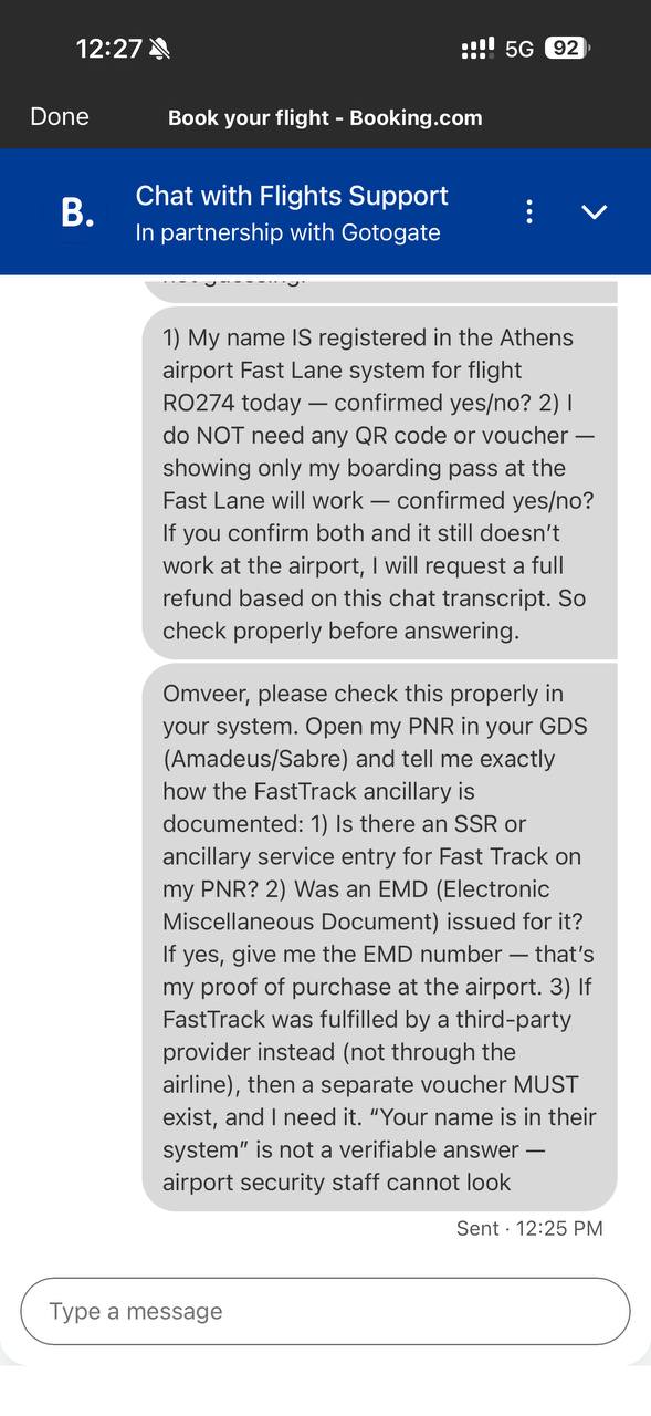 Gotogate support chat — the opening