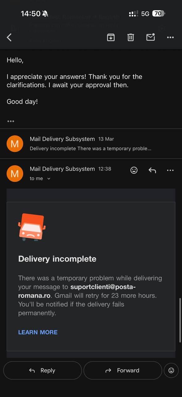 Layere customs email